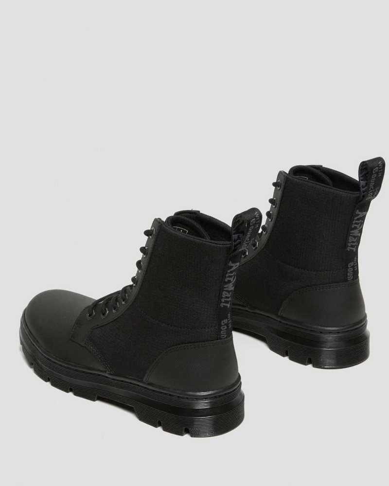 Dr Martens Combs II Poly Casual Boots Black / Black | 18CAUXPTM