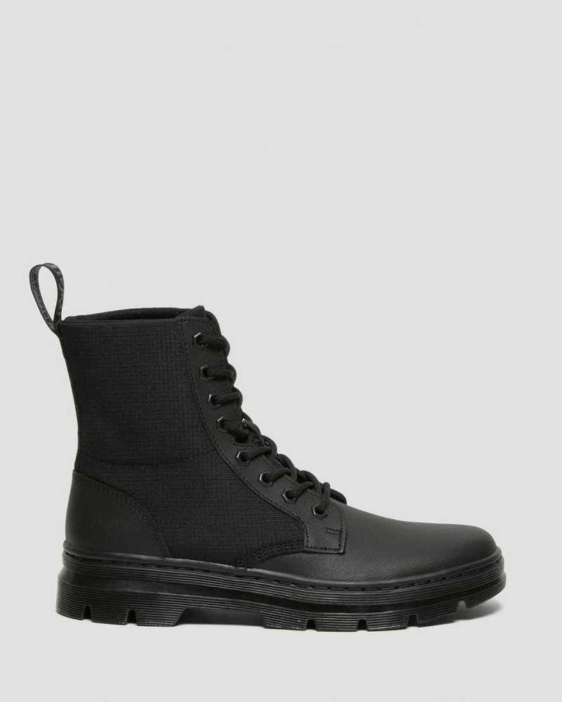 Dr Martens Combs II Poly Casual Boots Black / Black | 18CAUXPTM