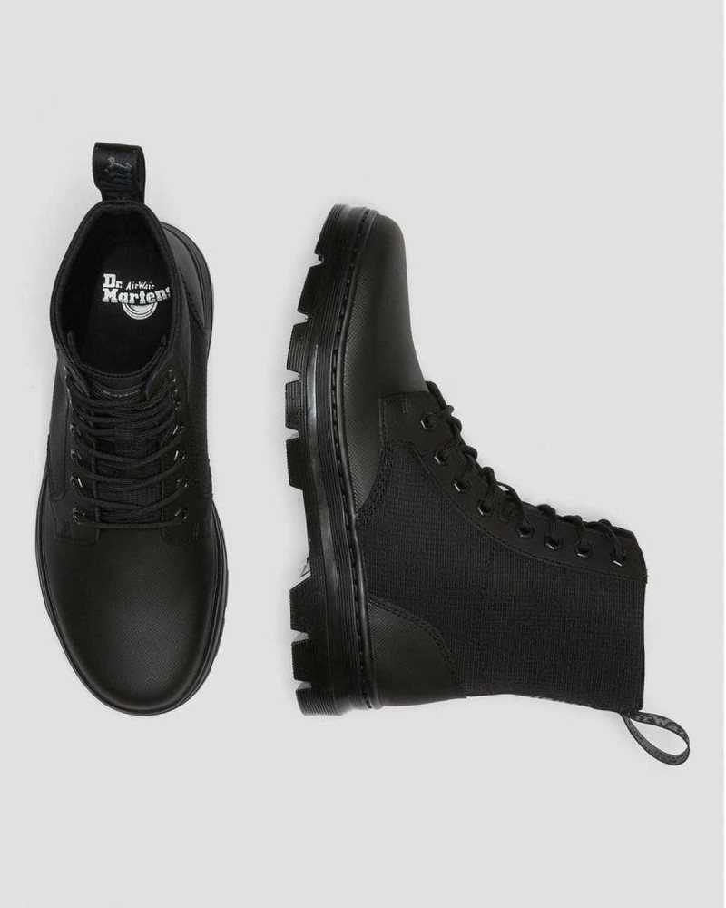 Dr Martens Combs II Poly Casual Boots Black / Black | 18CAUXPTM