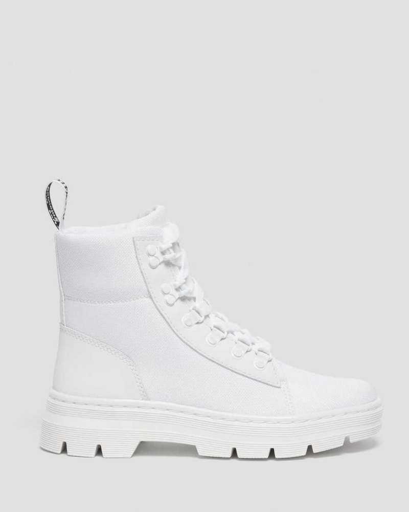 Dr Martens Combs Poly Casual Boots White | 14LRDQYCH