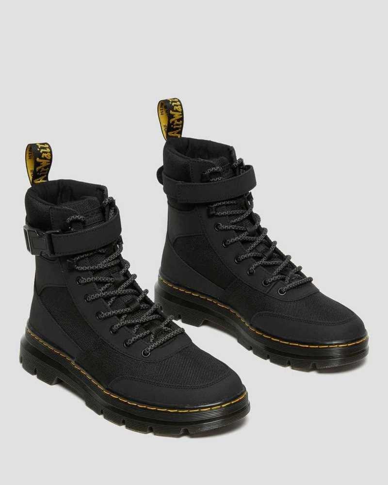 Dr Martens Combs Tech Extra Tough Poly Casual Boots Black | 59WUGLFKS