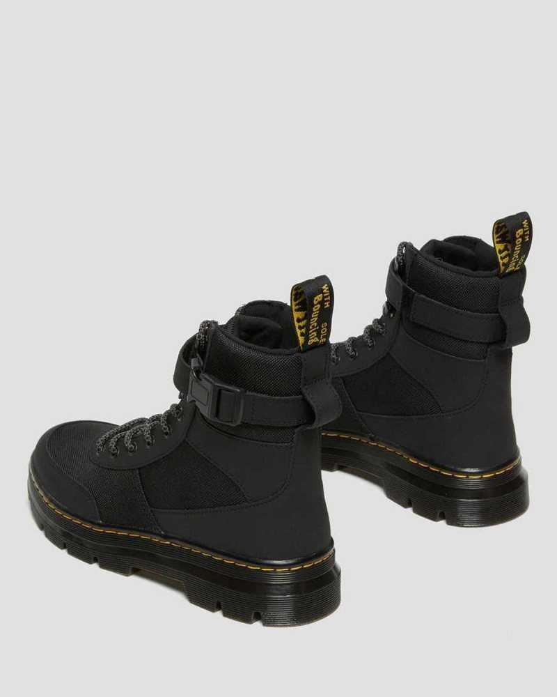 Dr Martens Combs Tech Extra Tough Poly Casual Boots Black | 59WUGLFKS