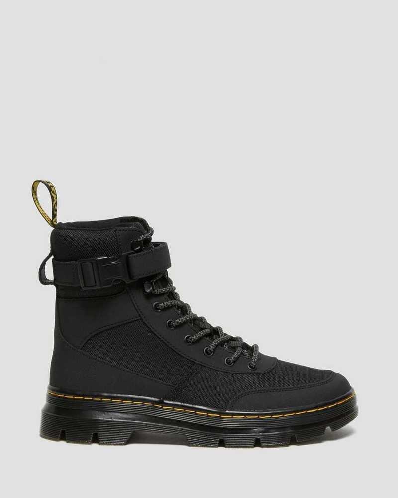 Dr Martens Combs Tech Extra Tough Poly Casual Boots Black | 59WUGLFKS