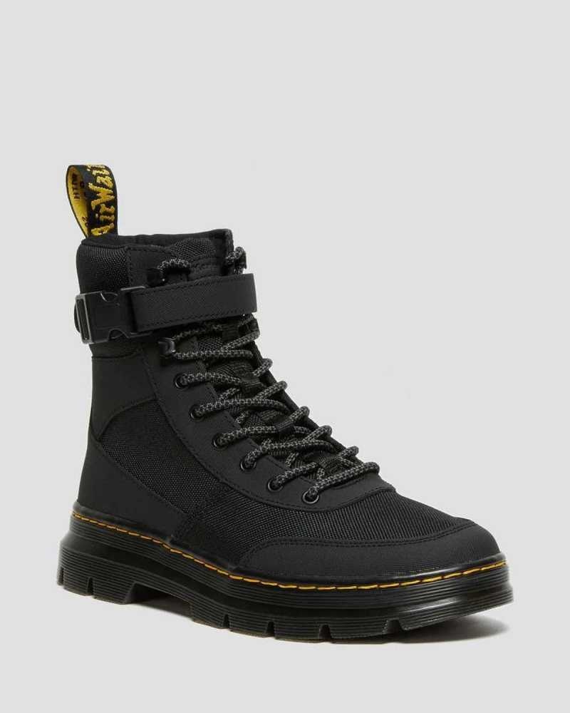 Dr Martens Combs Tech Extra Tough Poly Casual Boots Black | 40FCQJKWI