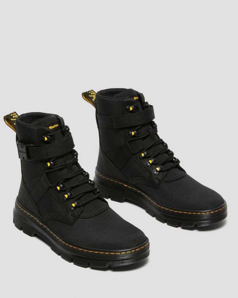 Dr Martens Combs Tech II Poly Casual Boots Black | 65OTRVIJQ