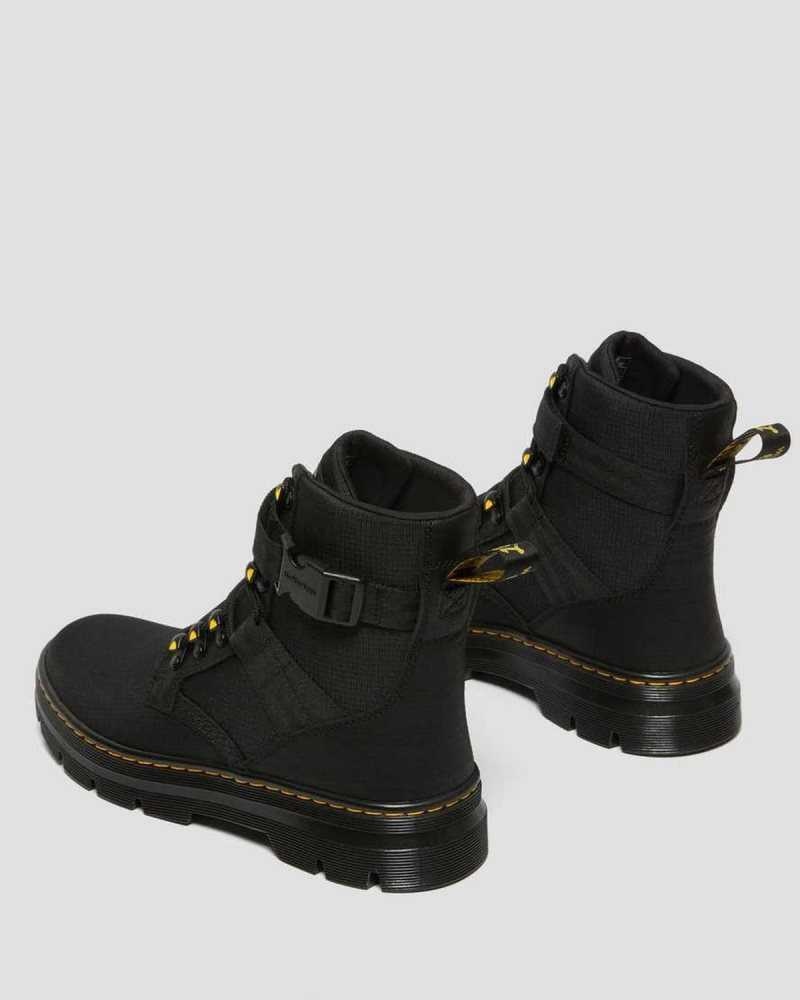 Dr Martens Combs Tech II Poly Casual Boots Black | 65OTRVIJQ