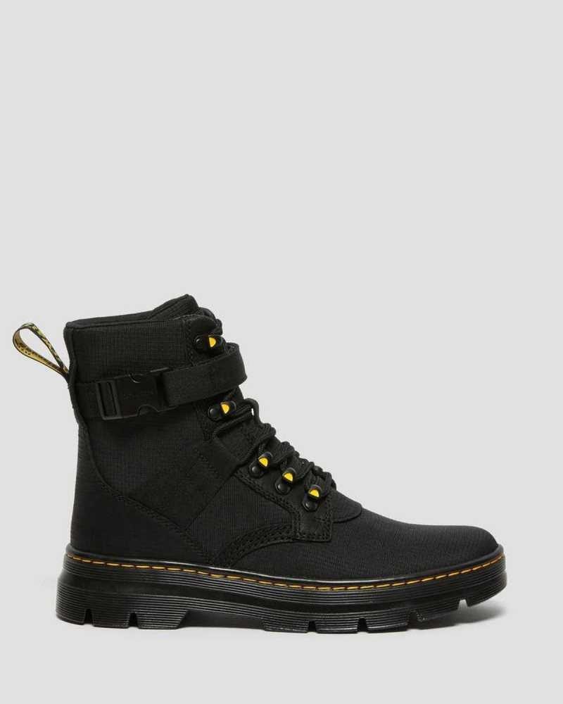 Dr Martens Combs Tech II Poly Casual Boots Black | 65OTRVIJQ