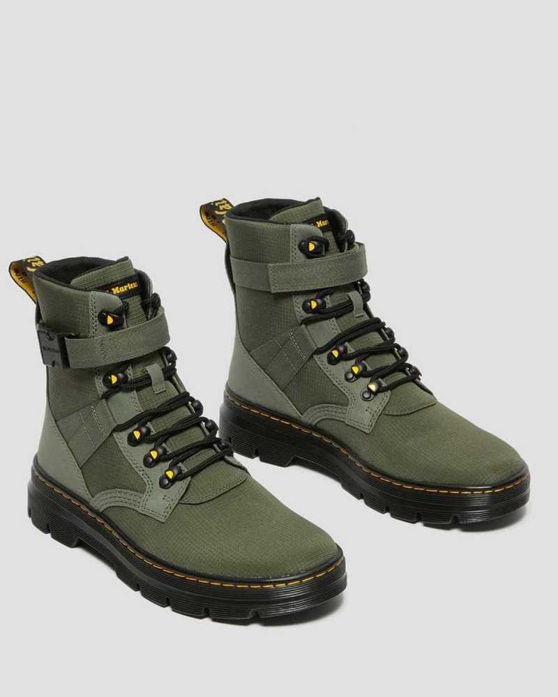 Dr Martens Combs Tech II Poly Casual Boots Khaki Green | 49LXSMJKW