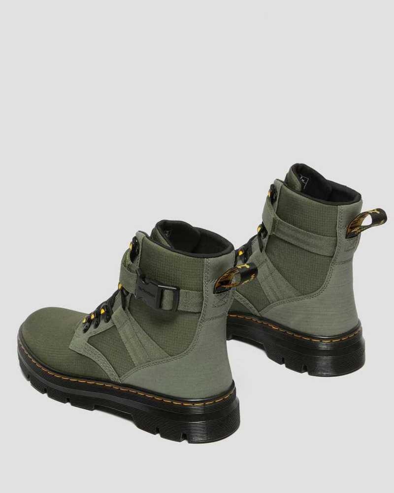 Dr Martens Combs Tech II Poly Casual Boots Khaki Green | 49LXSMJKW