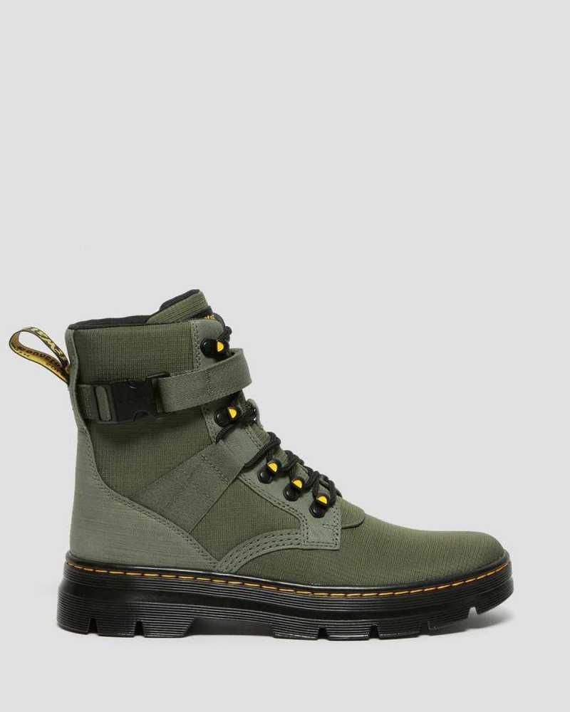 Dr Martens Combs Tech II Poly Casual Boots Khaki Green | 49LXSMJKW