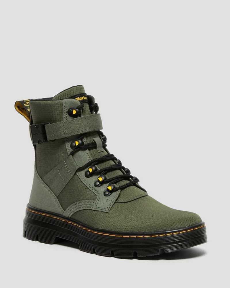 Dr Martens Combs Tech II Poly Casual Boots Khaki Green | 49LXSMJKW