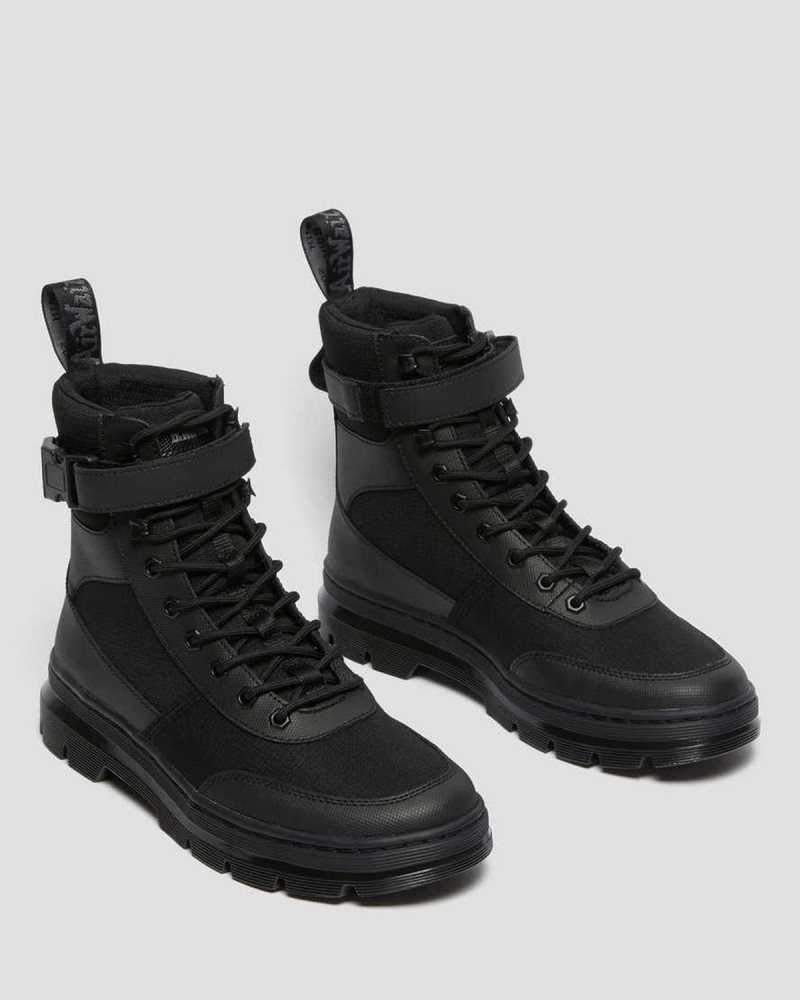 Dr Martens Combs Tech Poly Casual Boots Black | 20GVLMQUN