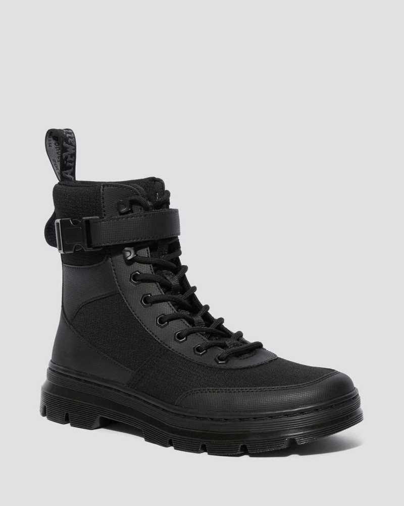 Dr Martens Combs Tech Poly Casual Boots Black | 20GVLMQUN