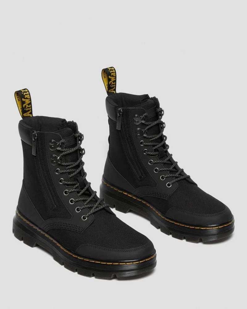 Dr Martens Combs Zip Casual Boots Black | 03CYDZJKN