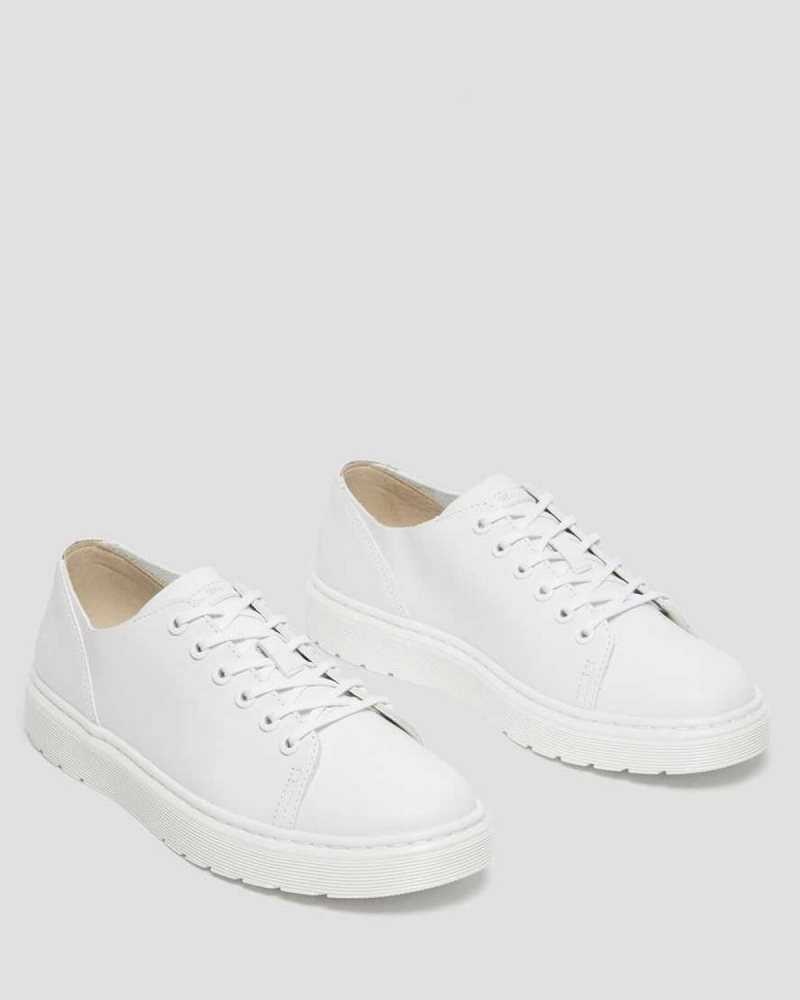 Dr Martens Dante Leather Casual Shoes White | 20SVLXAUF