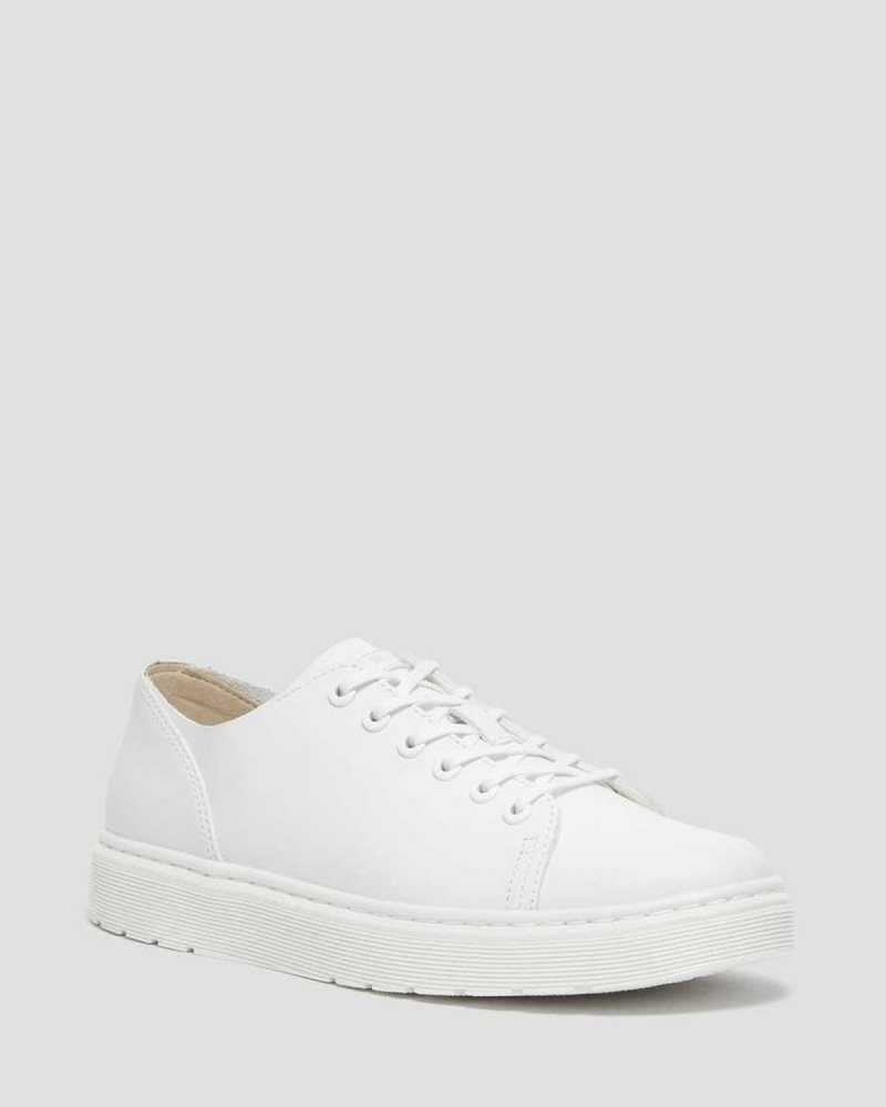 Dr Martens Dante Leather Casual Shoes White | 20SVLXAUF