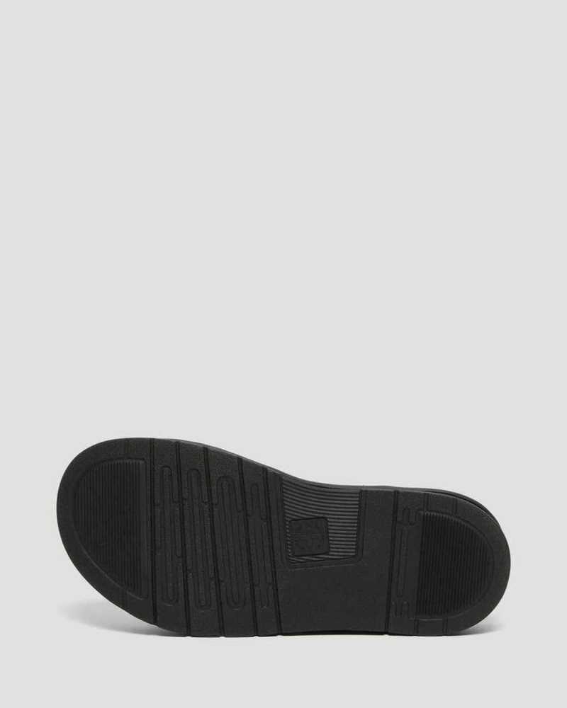 Dr Martens Daxton Leather Slide Sandals Black | 82GQSNKXC