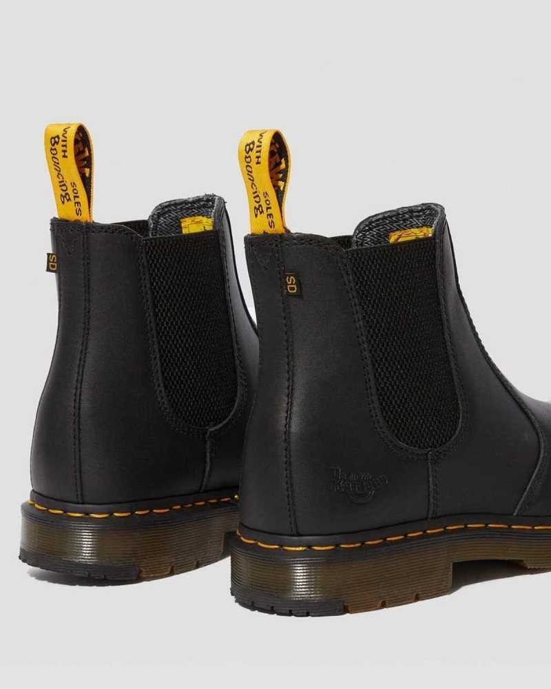 Dr Martens Fellside Full Grain Chelsea Work Boots Black | 41AZBERKQ