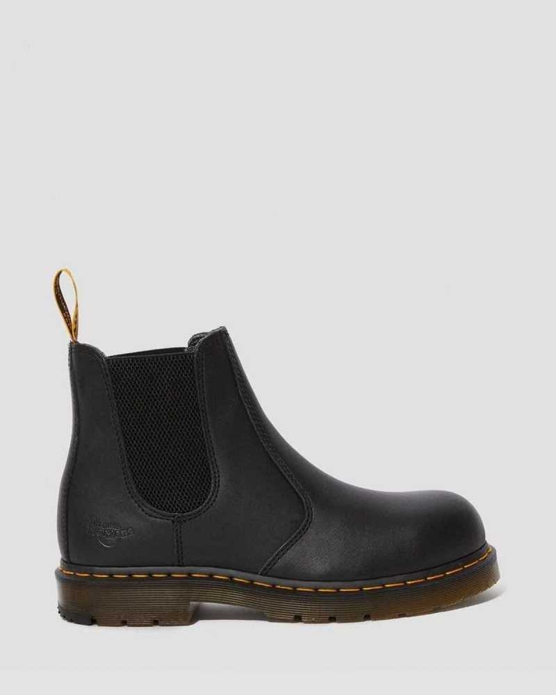 Dr Martens Fellside Full Grain Chelsea Work Boots Black | 41AZBERKQ