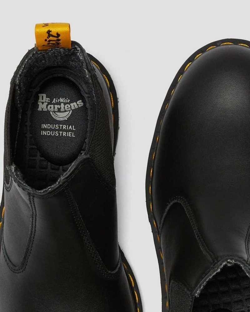 Dr Martens Fellside Full Grain Chelsea Work Boots Black | 41AZBERKQ