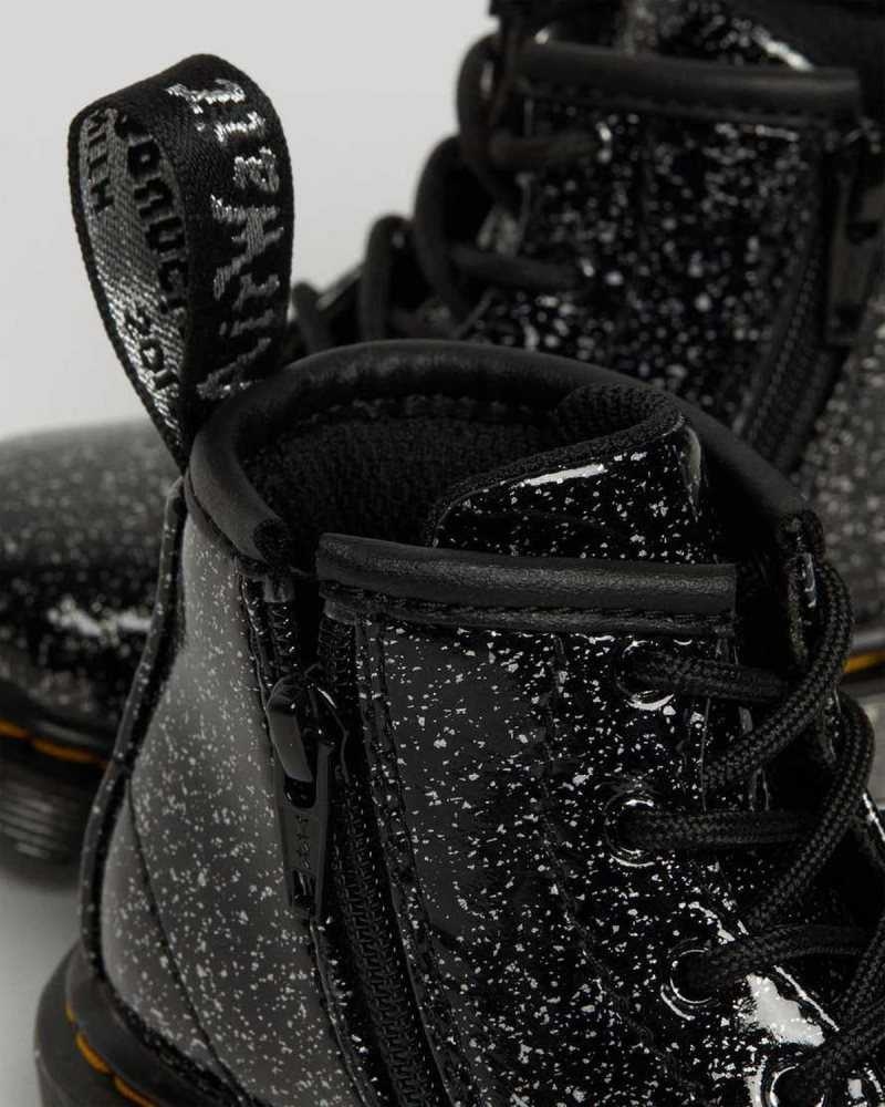 Dr Martens Infant 1460 Glitter Ankle Boots Black | 42SONYXRW