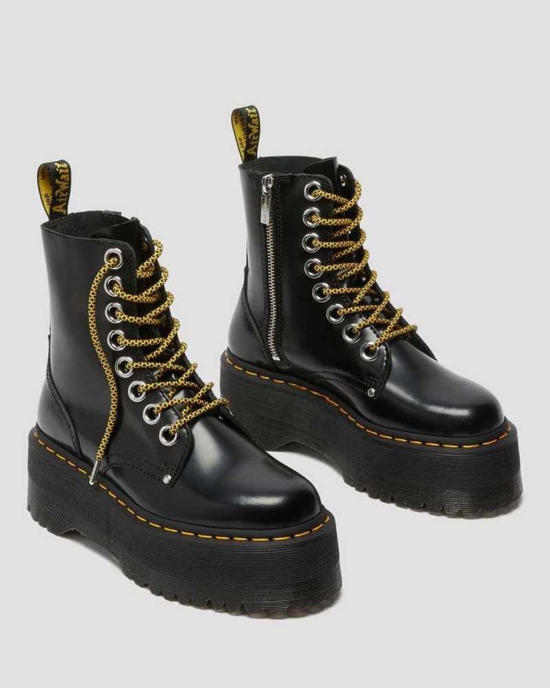 Dr Martens Jadon Max Platform Boots Black | 54XLTRYWA