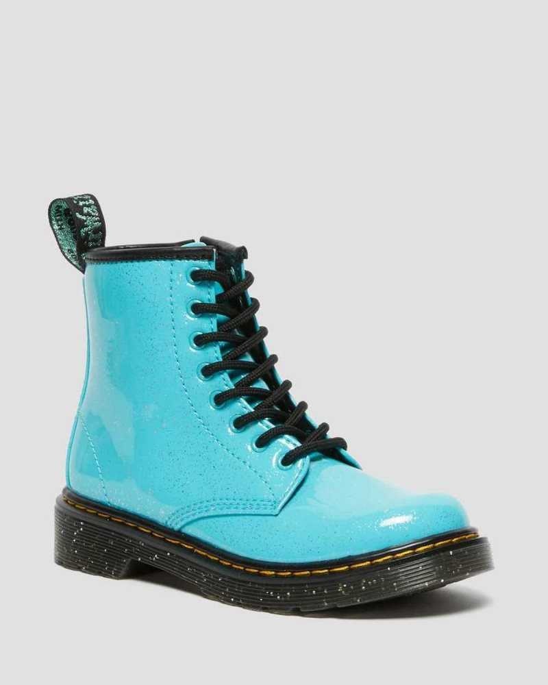 Dr Martens Junior 1460 Glitter Lace Up Boots Turquoise | 24LUWYCVI