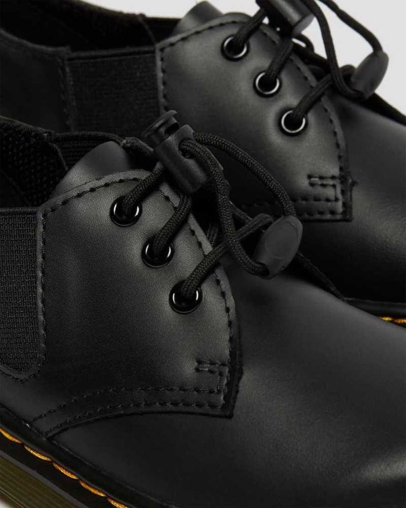 Dr Martens Junior 1461 Romario Leather Oxford Shoes Black | 47ZXEFWTP