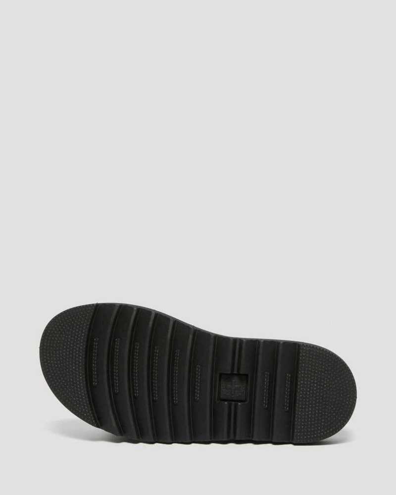 Dr Martens Junior Kyle Leather Sandals Black | 27CXIDFHS