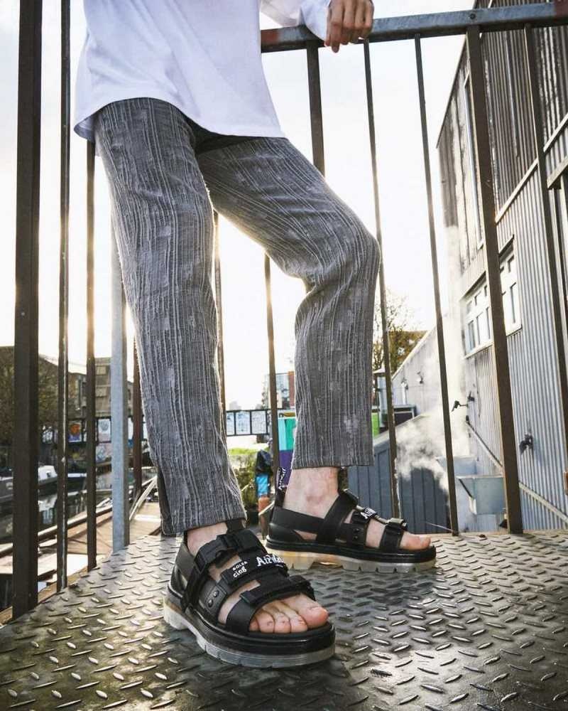 Dr Martens Pearson Iced Casual Sandals Black | 65LCAKDNM