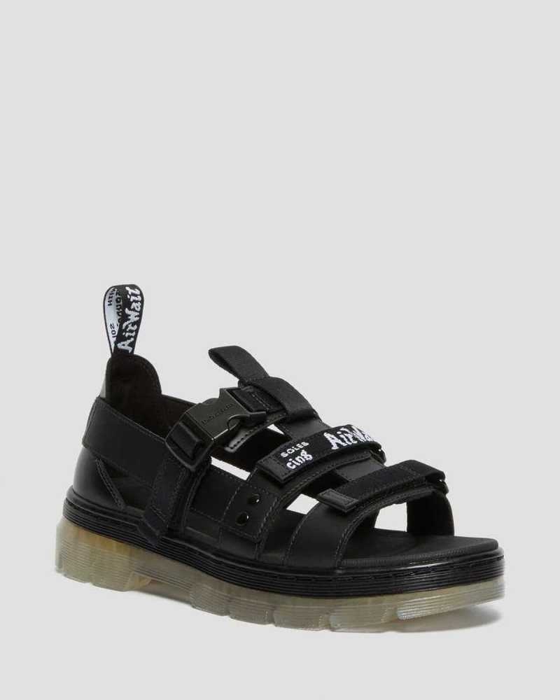 Dr Martens Pearson Iced Casual Sandals Black | 65LCAKDNM