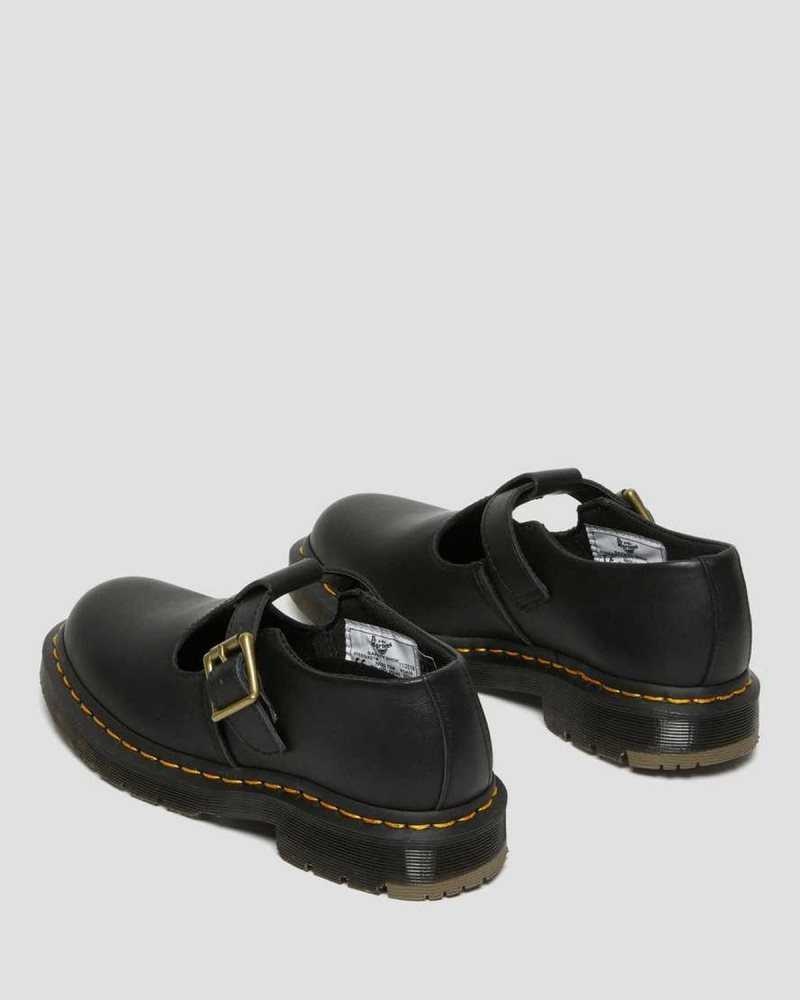 Dr Martens Polley Slip Resistant Mary Jane Shoes Black | 07BHMIFJS