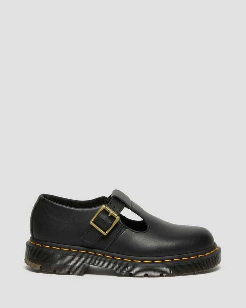 Dr Martens Polley Slip Resistant Mary Jane Shoes Black | 07BHMIFJS