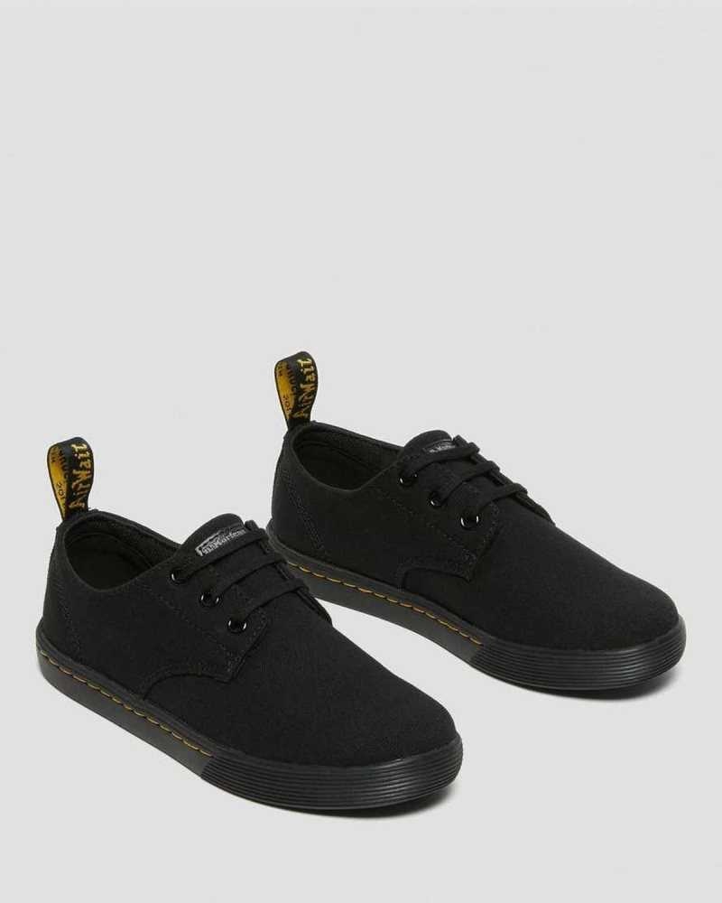 Dr Martens Santanita Canvas Casual Shoes Black | 26QTJNOFY