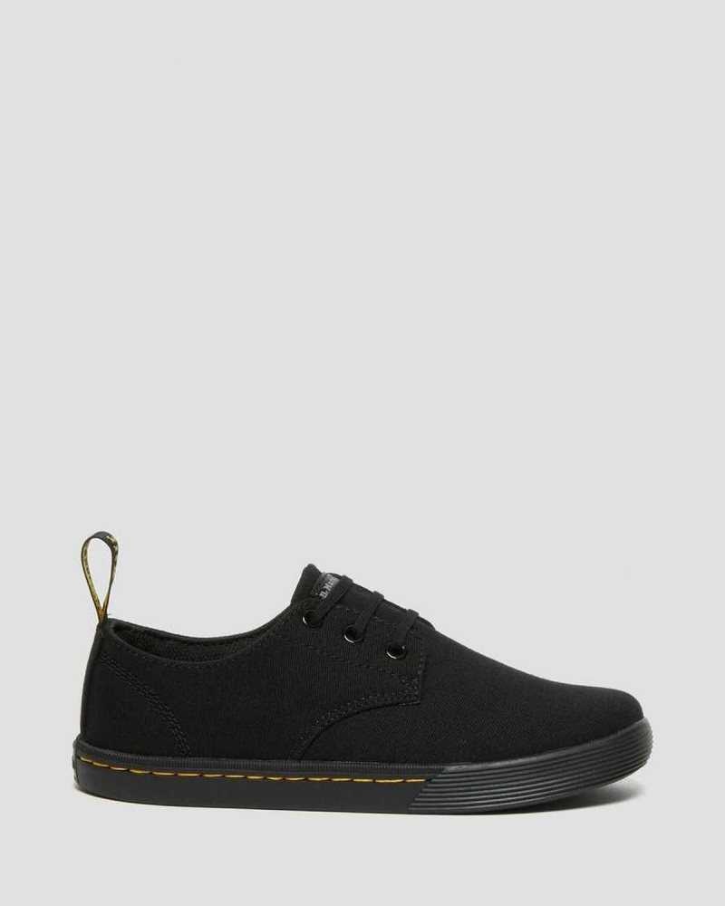 Dr Martens Santanita Canvas Casual Shoes Black | 26QTJNOFY