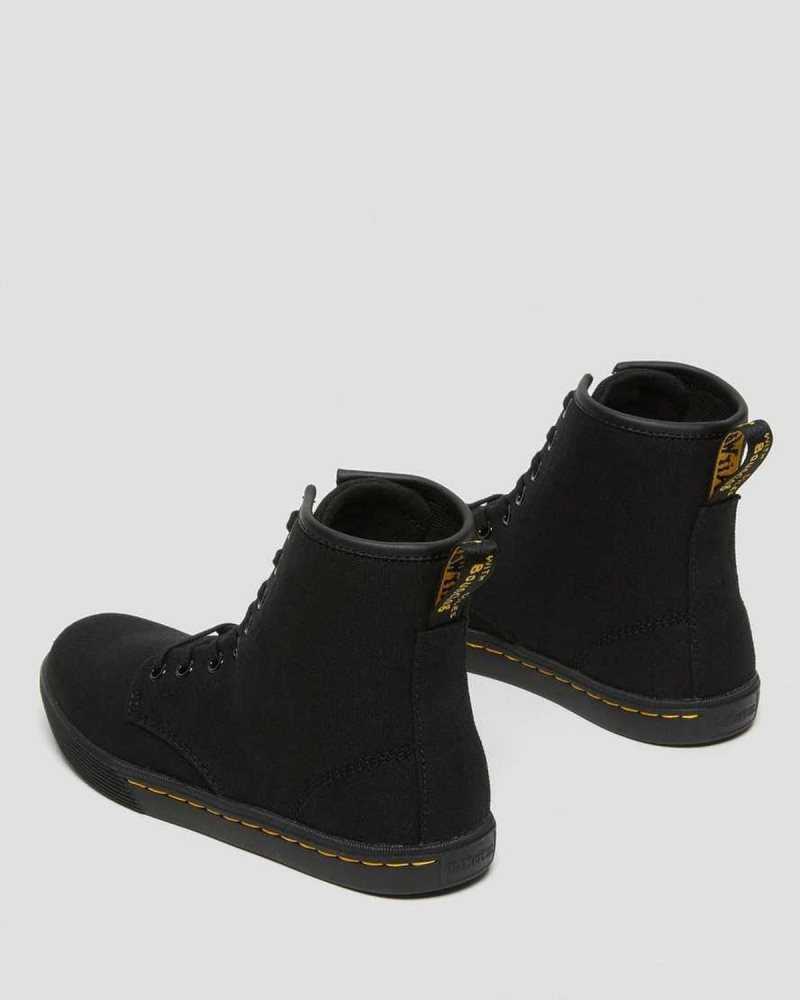 Dr Martens Sheridan Canvas Casual Boots Black | 09PDCYQXR