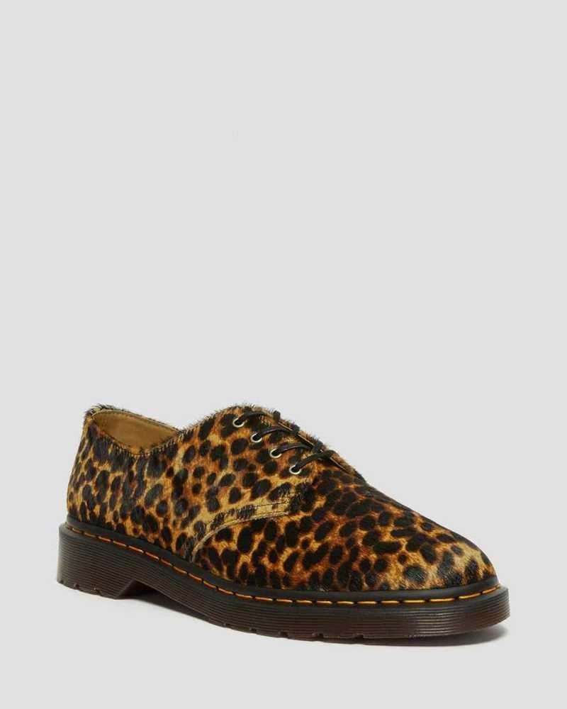 Dr Martens Smiths Hair On Leopard Print Dress Shoes Multicolor Leopard | 45UBWMOXF