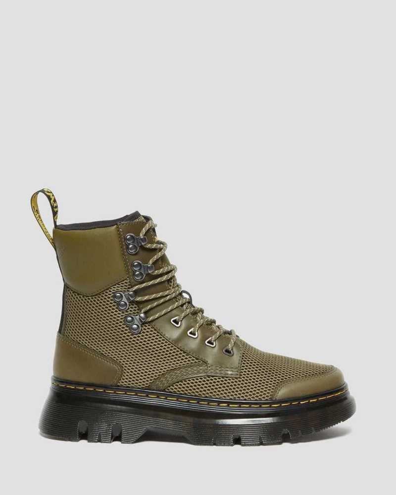 Dr Martens Tarik Toe Guard Utility Boots Olive Skin Color | 75EFPNIHD