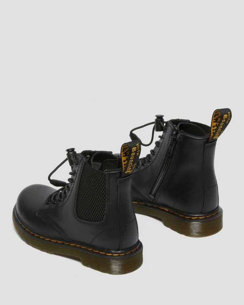 Dr Martens Toddler 1460 Harper Leather Boots Black | 57BKQXSVZ