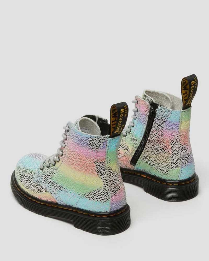 Dr Martens Toddler 1460 Pascal Iridescent Lace Up Boots Multicolor | 49PWXJVMB