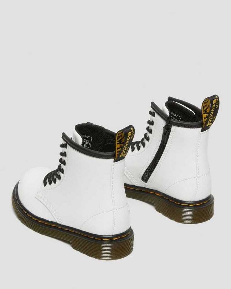 Dr Martens Toddler 1460 Patent Leather Lace Up Boots Patent Lamper | 08NJAZPOE