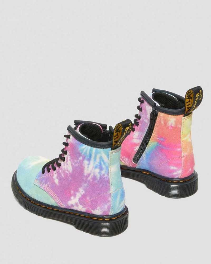 Dr Martens Toddler 1460 Tie Dye Lace Up Boots Multicolor | 14WDFXMUR