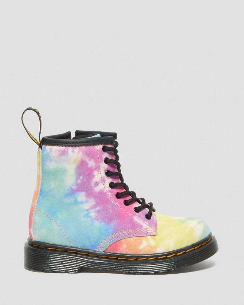 Dr Martens Toddler 1460 Tie Dye Lace Up Boots Multicolor | 14WDFXMUR