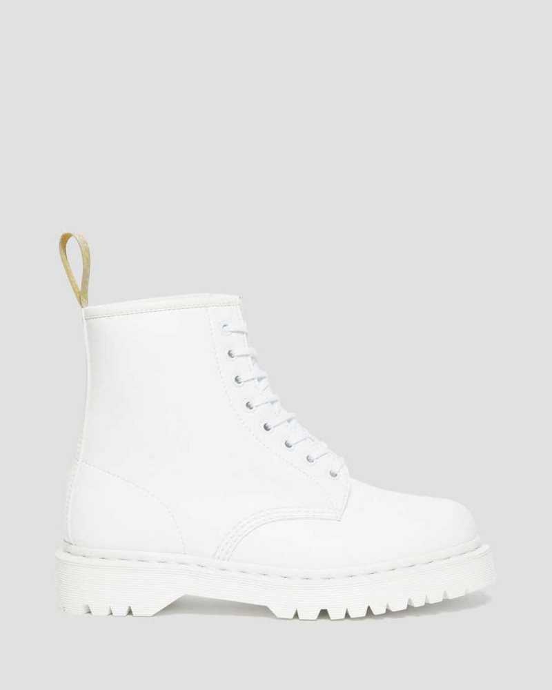 Dr Martens Vegan 1460 Bex Kemble Mono Platform Boots White | 69OXBRZSF