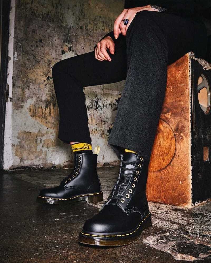 Dr Martens Vegan 1460 Felix Lace Up Boots Black | 09HIEZFCM