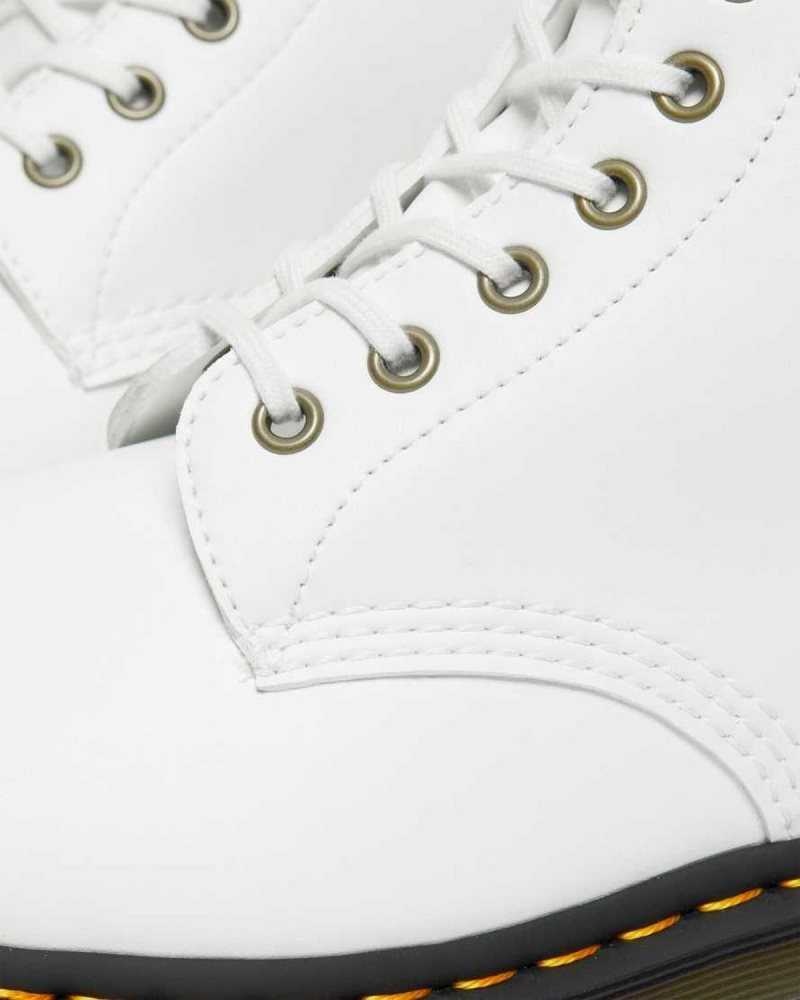 Dr Martens Vegan 1460 Kemble Lace Up Boots White | 83TMARLVP