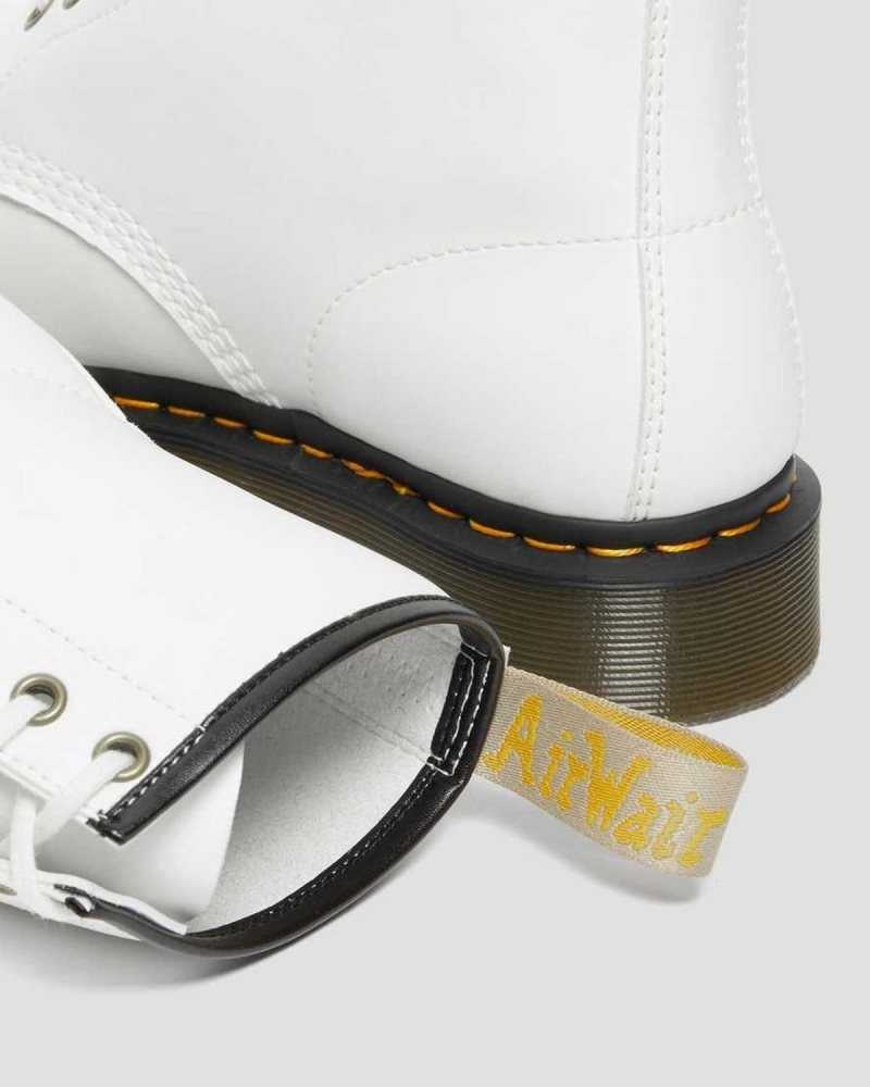 Dr Martens Vegan 1460 Kemble Lace Up Boots White | 32KHVMLDC