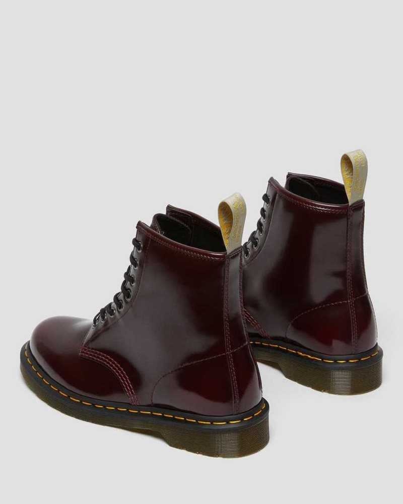 Dr Martens Vegan 1460 Lace Up Boots Pink Red | 96XWQYLJT