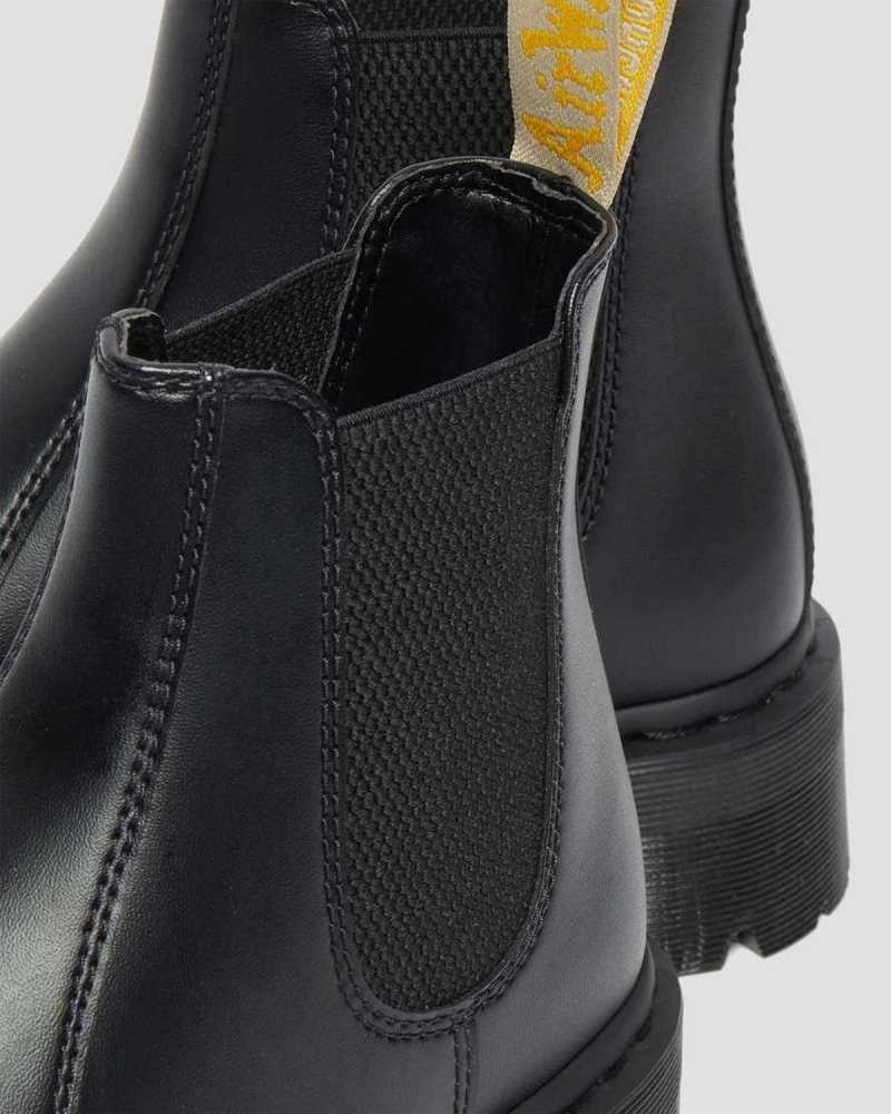 Dr Martens Vegan 2976 Felix Platform Chelsea Boots Black | 15VLUIRMO