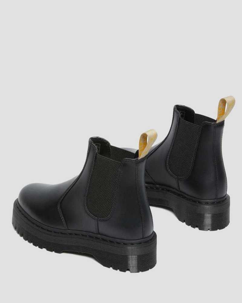 Dr Martens Vegan 2976 Felix Platform Chelsea Boots Black | 15VLUIRMO